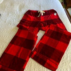 Gap buffalo plaid pajama bottoms size small